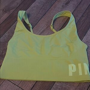 PINK Victoria's Secret Lime Sports Bra